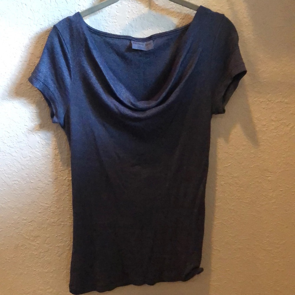 Michael Stars Boatneck Blue Top